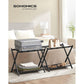 Set of 2 Suitcase Stand with Storage Shelf FredCo