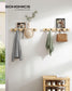 Set of 2 Wall-Mounted Coat Racks, Coat Hooks with Shelf, 10 Double Metal Hooks FredCo