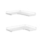 Set of 2 Wall-Mounted Corner Shelves Cloud White FredCo