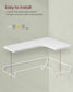 Set of 2 Wall-Mounted Corner Shelves Cloud White FredCo