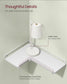 Set of 2 Wall-Mounted Corner Shelves Cloud White FredCo