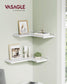Set of 2 Wall-Mounted Corner Shelves Cloud White FredCo