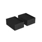 Set of 2 Wardrobe Clothes Organizer with 6 Grids Classic Black FredCo