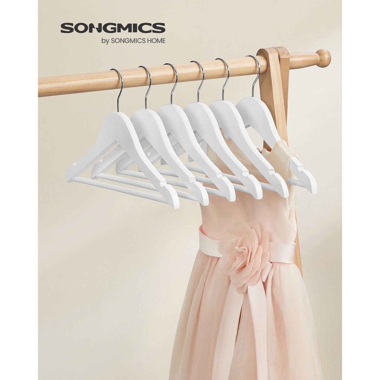 Set of 20 Kids Wooden Hangers FredCo