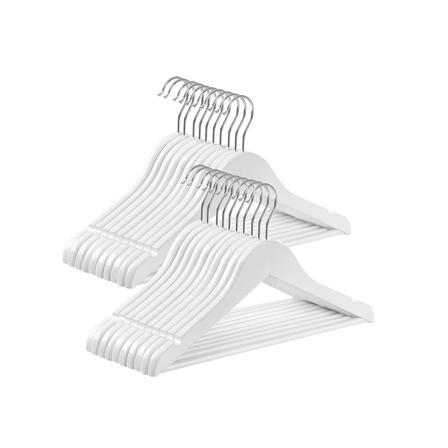 Set of 20 Kids Wooden Hangers FredCo