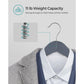 Set of 20 Wooden Hangers Lead Grey FredCo