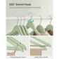 Set of 20 Wooden Hangers Light Green FredCo