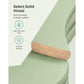 Set of 20 Wooden Hangers Light Green FredCo