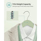 Set of 20 Wooden Hangers Light Green FredCo