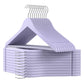 Set of 20 Wooden Hangers Light Purple FredCo