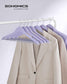 Set of 20 Wooden Hangers Light Purple FredCo