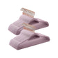 Set of 30 Velvet Hangers with Clips Pale FredCo
