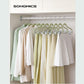 Set of 30 Velvet Hangers with Clips Pale Green FredCo