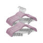Set of 30 Velvet Hangers with Clips Pale Purple FredCo