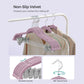 Set of 30 Velvet Hangers with Clips Pale Purple FredCo