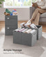 Set of 4 Storage Baskets with Double Handles Dove Gray FredCo