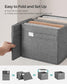 Set of 4 Storage Baskets with Double Handles Dove Gray FredCo