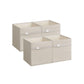 Set of 4 Storage Cubes with Double Handles Cloud White L FredCo