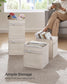 Set of 4 Storage Cubes with Double Handles Cloud White S FredCo
