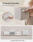 Set of 4 Storage Cubes with Double Handles Cloud White S FredCo