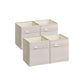 Set of 4 Storage Cubes with Double Handles Cloud White S FredCo