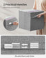 Set of 4 Storage Cubes with Double Handles Dove Gray L FredCo