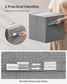Set of 4 Storage Cubes with Double Handles Dove Gray M FredCo
