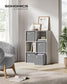 Set of 4 Storage Cubes with Double Handles Dove Gray S FredCo