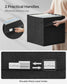 Set of 4 Storage Cubes with Double Handles Ink Black L FredCo