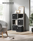 Set of 4 Storage Cubes with Double Handles Ink Black M FredCo