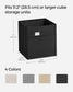 Set of 4 Storage Cubes with Double Handles Ink Black S FredCo