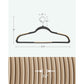Set of 50 Clothes Hangers Black and Brown FredCo