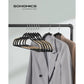 Set of 50 Clothes Hangers Black and Brown FredCo