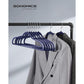 Set of 50 Clothes Hangers Dark Blue Ash and Light Blue Ash FredCo