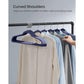 Set of 50 Clothes Hangers Dark Blue Ash and Light Blue Ash FredCo