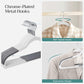 Set of 50 Clothes Hangers White and Dark Gray FredCo