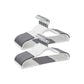 Set of 50 Clothes Hangers White and Dark Gray FredCo