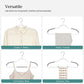 Set of 50 Clothes Hangers White and Dark Gray FredCo