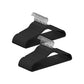 Set of 50 Rubber-Coated Plastic Hangers Gray FredCo
