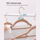 Set of 50 Velvet Hangers Pale Brown FredCo