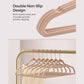 Set of 50 Velvet Hangers Pale Brown FredCo