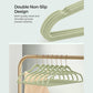 Set of 50 Velvet Hangers Pale Green FredCo