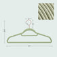 Set of 50 Velvet Hangers Pale Green FredCo