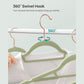 Set of 50 Velvet Hangers Pale Green FredCo