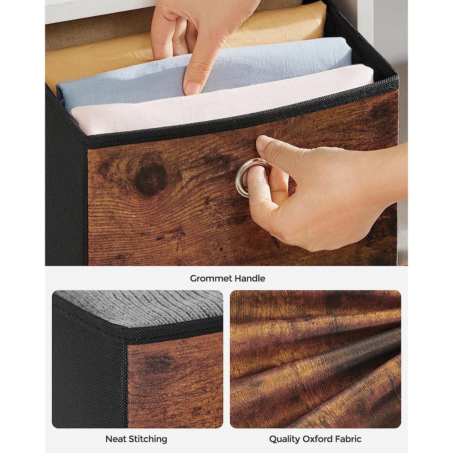 Set of 6 Storage Bins with Handles FredCo