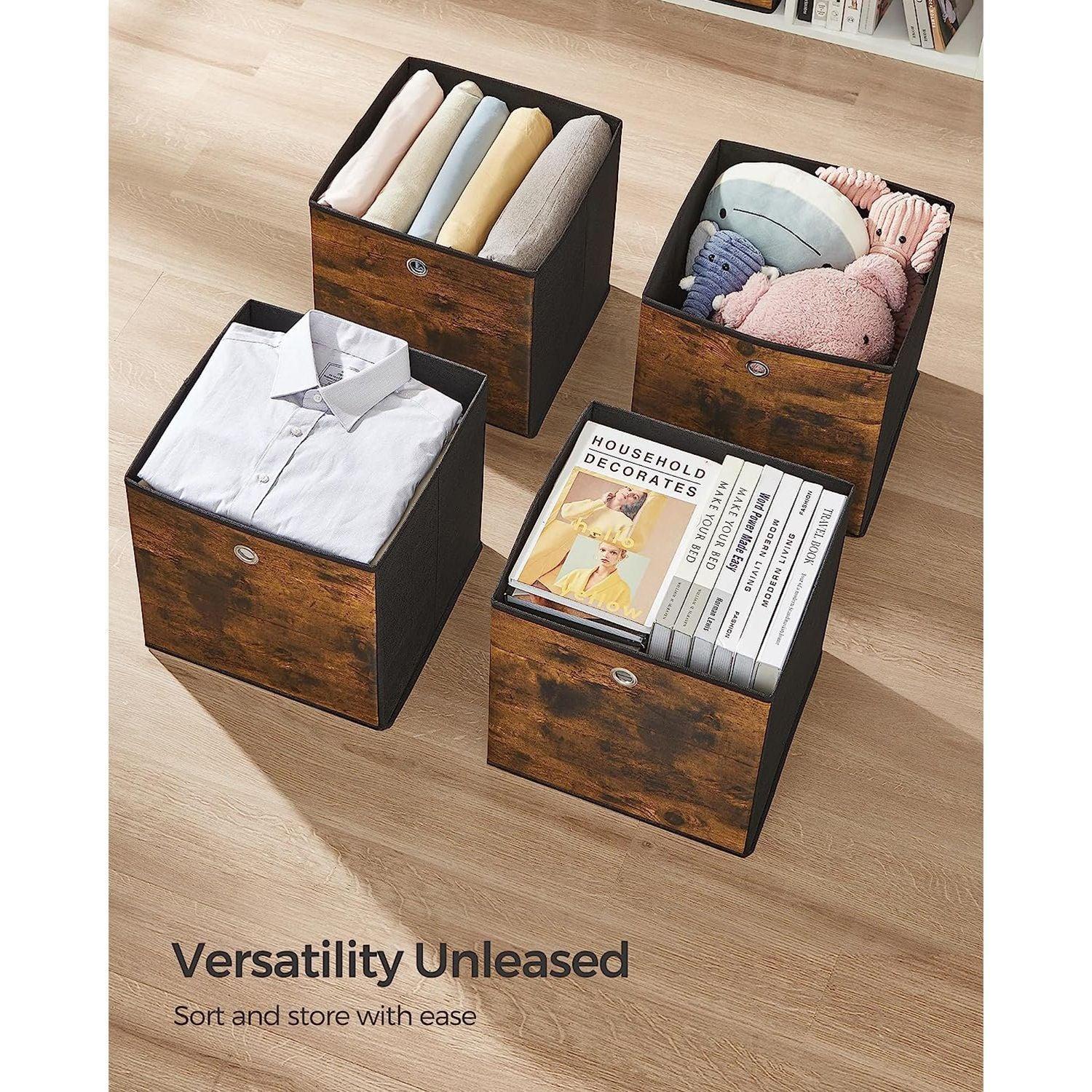 Set of 6 Storage Bins with Handles FredCo