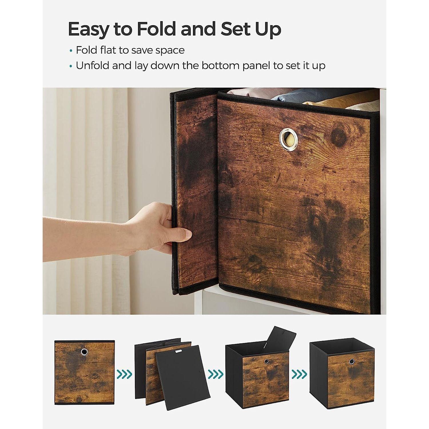 Set of 6 Storage Bins with Handles FredCo