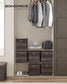 Set of 6 Storage Cubes 11.8 x 11.8 x 11.8 Inches Chestnut Brown FredCo