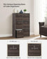 Set of 6 Storage Cubes 11.8 x 11.8 x 11.8 Inches Chestnut Brown FredCo
