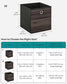 Set of 6 Storage Cubes 11.8 x 11.8 x 11.8 Inches Chestnut Brown FredCo